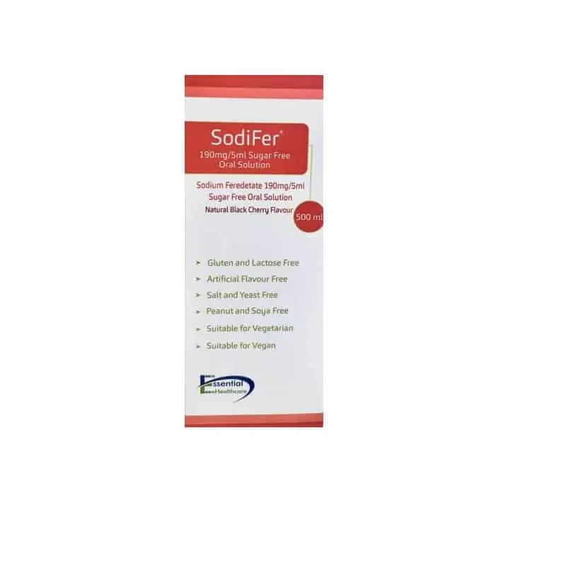 SodiFer 190mg/5ml Sugar Free Oral Solution 500ml