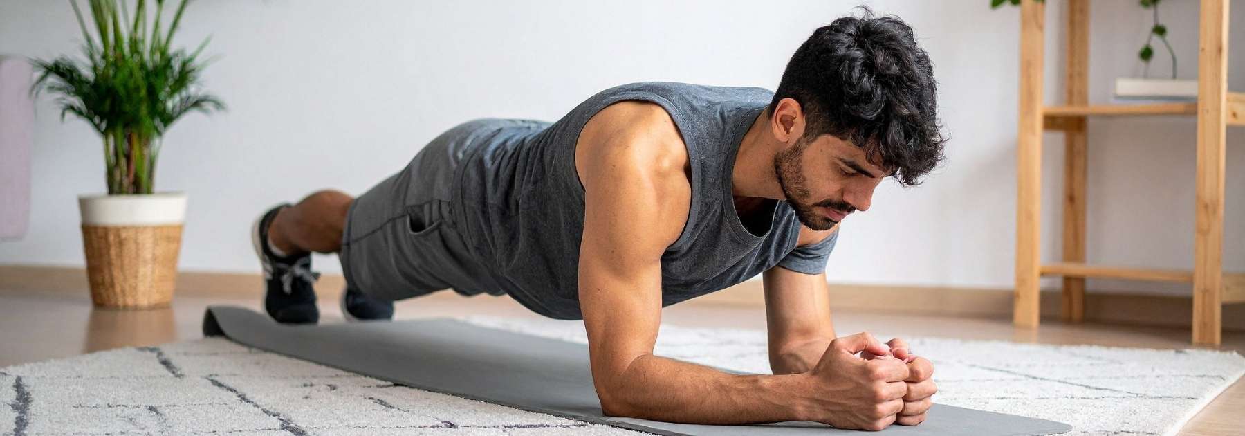 man exercising